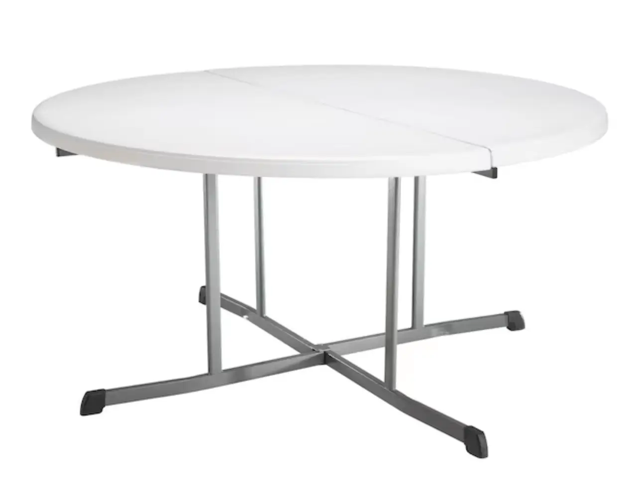 Lifetime folding 5-foot round table